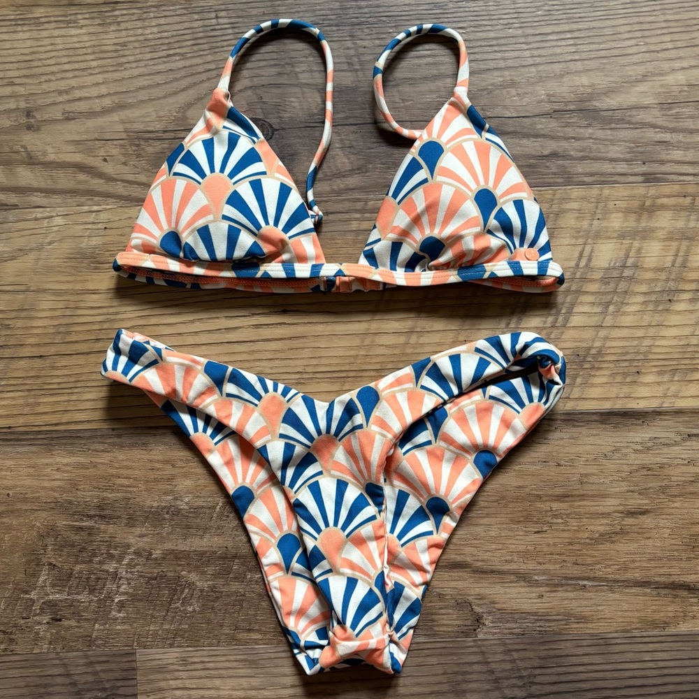 Volcom Blue and Orange Bikini